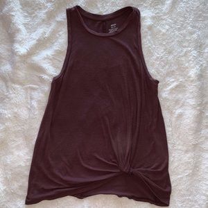 Plum athleisure tank top